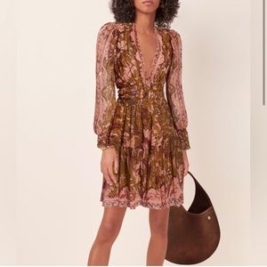 Ulla Johnson Rosetta Dress Silk
Olive Pink Floral Size 0